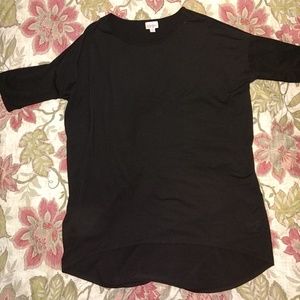 Lularoe M oversized black t shirt